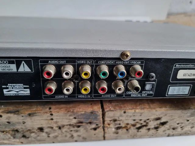 Gravador Dvd Lg Dr 7621B Com Controle Usado COR Prateado 127/220v - Foto 4