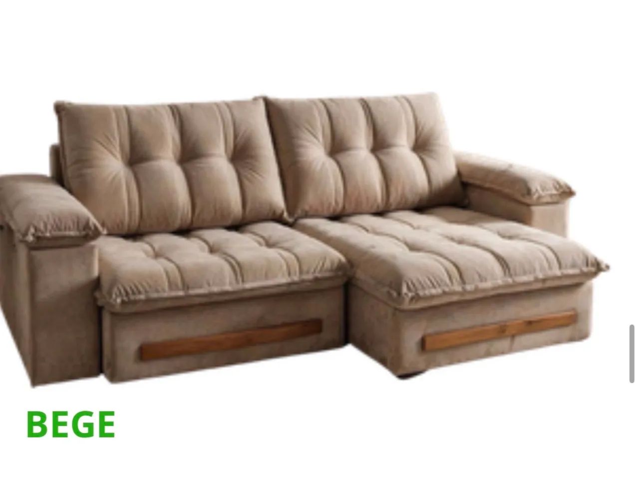Sofá retrátil Malibu 2,30m 12x R$ 241,66