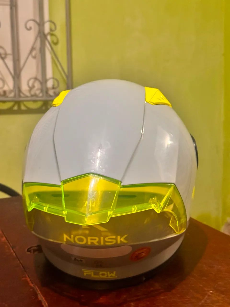 Capacete Norisk Flow Monocolor Cinza Viseira  - Foto 4
