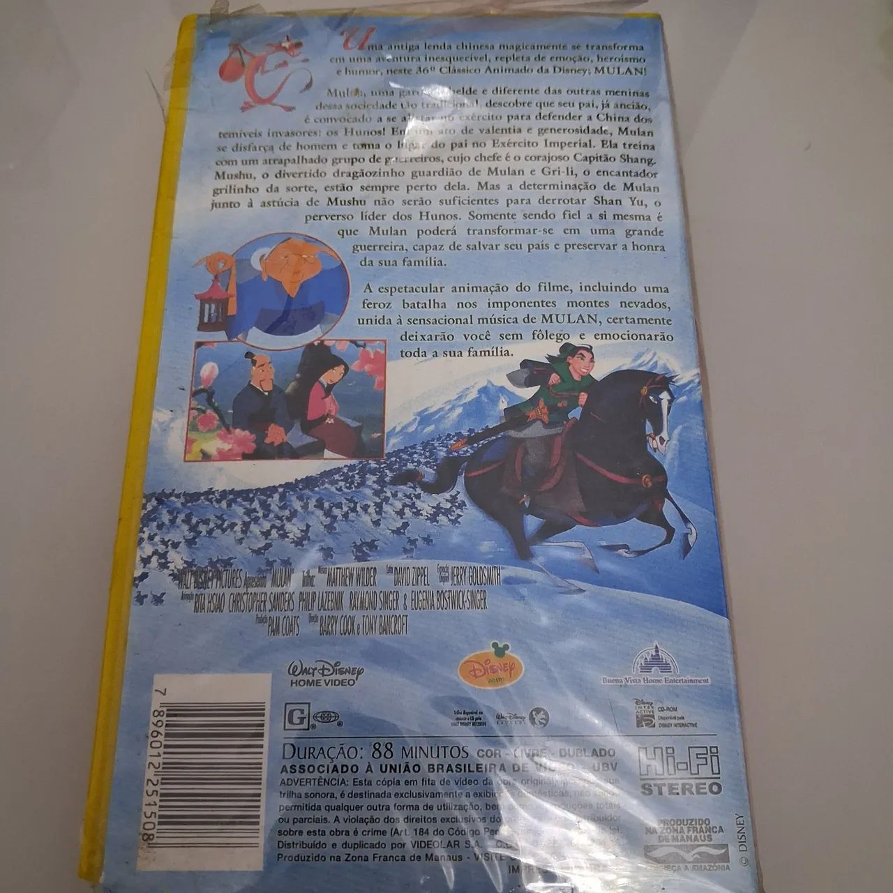 VHS Mulan - Walt Disney - Dublado (Lacrado) - Foto 2