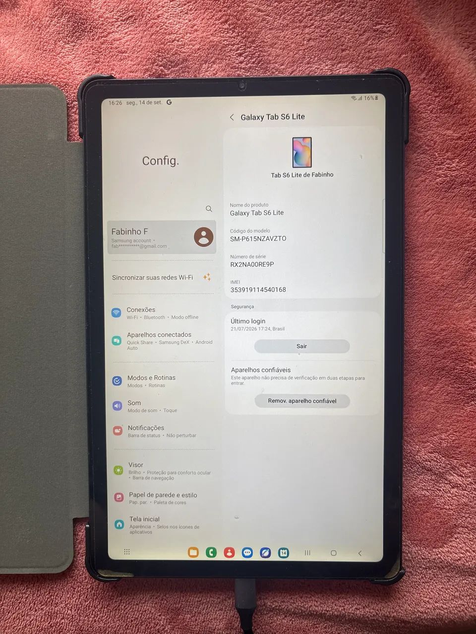 Tablet Samsung Tab S6 Lite - Foto 2