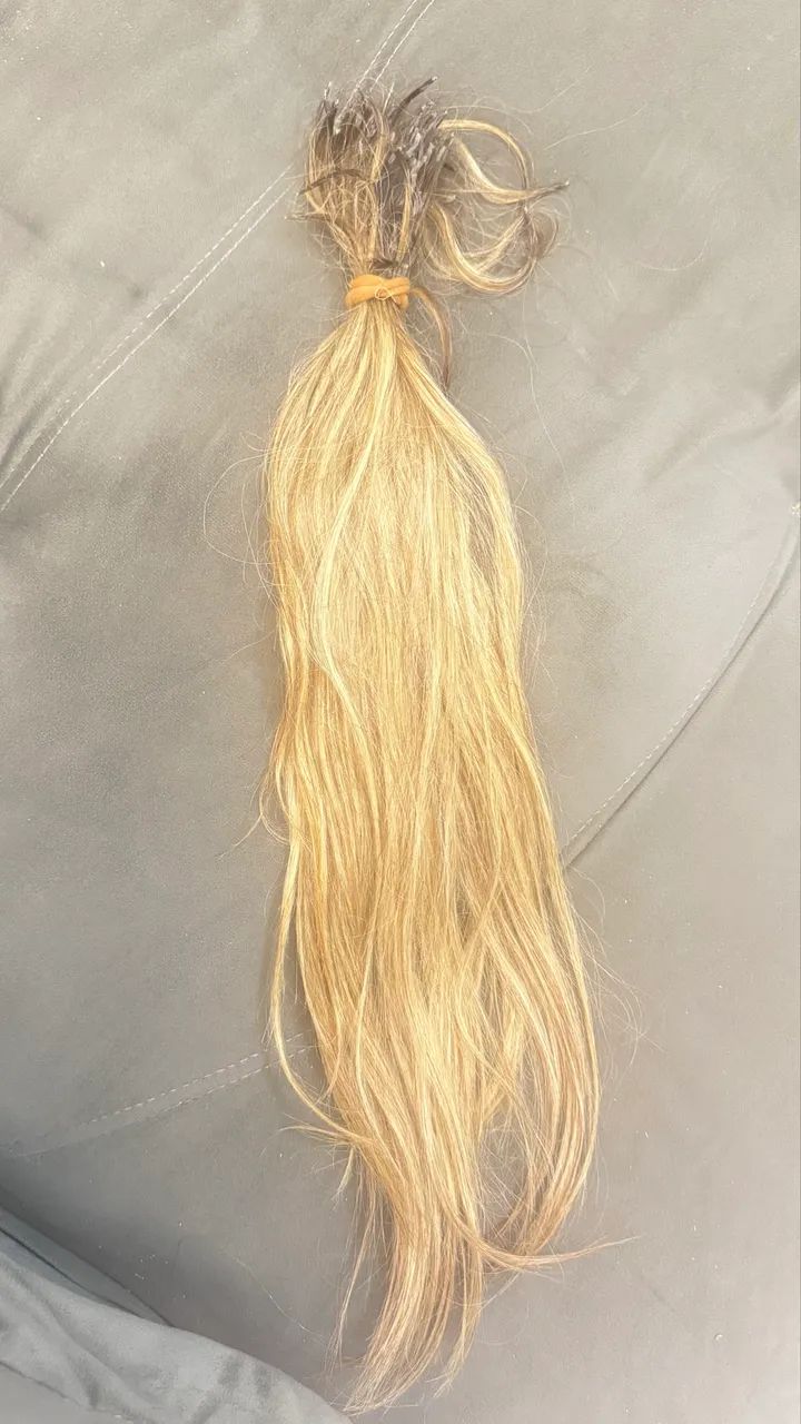 Cabelo brasileiro loiro 50cm - Foto 3