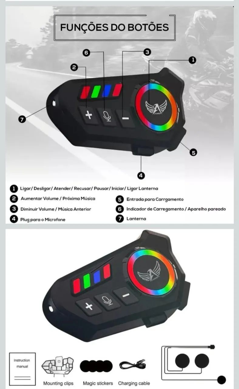 Fone para capacete  - Foto 2