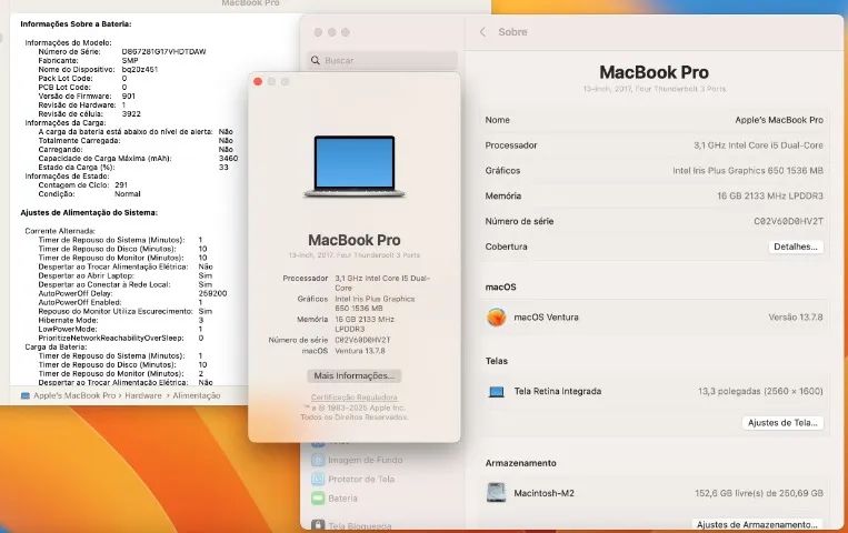 Macbook pro Touch Bar 2017 (i5/16g/256g) 13,3 polegadas - Foto 2