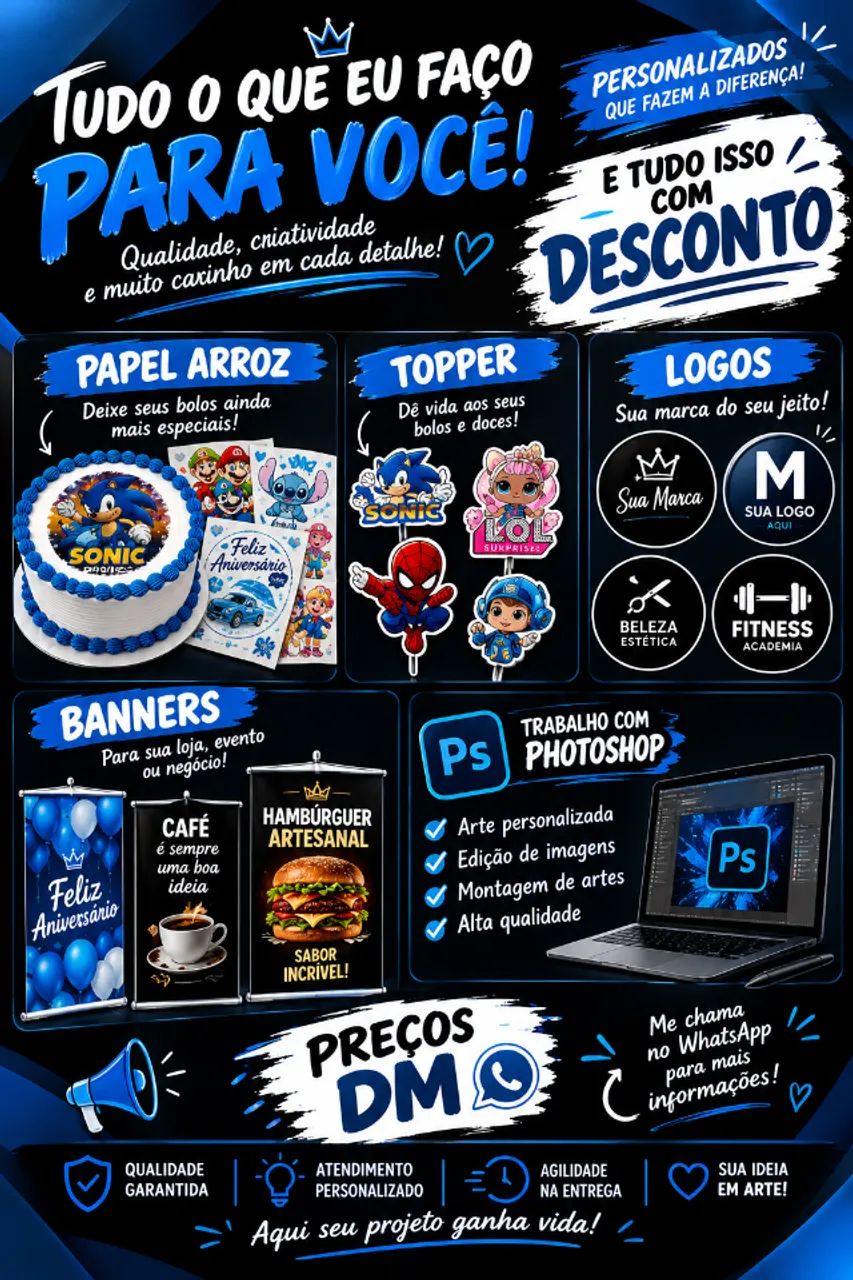 ARTES E IMPRESSOES PARA FESTAS 