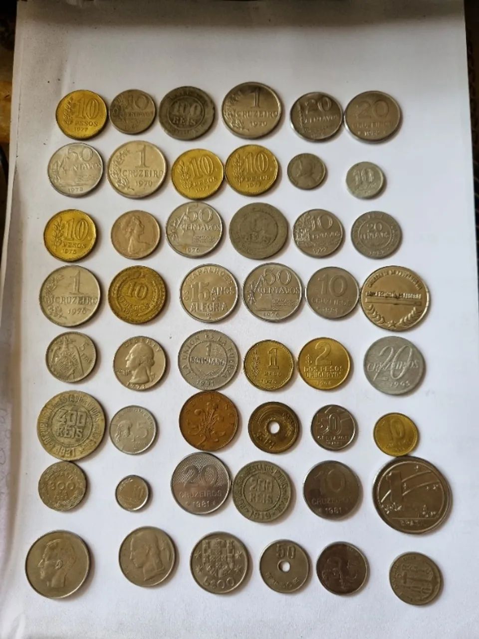 Lote 2 - 288 Moedas Antigas Brasileiras e Estrangeiras - Foto 2