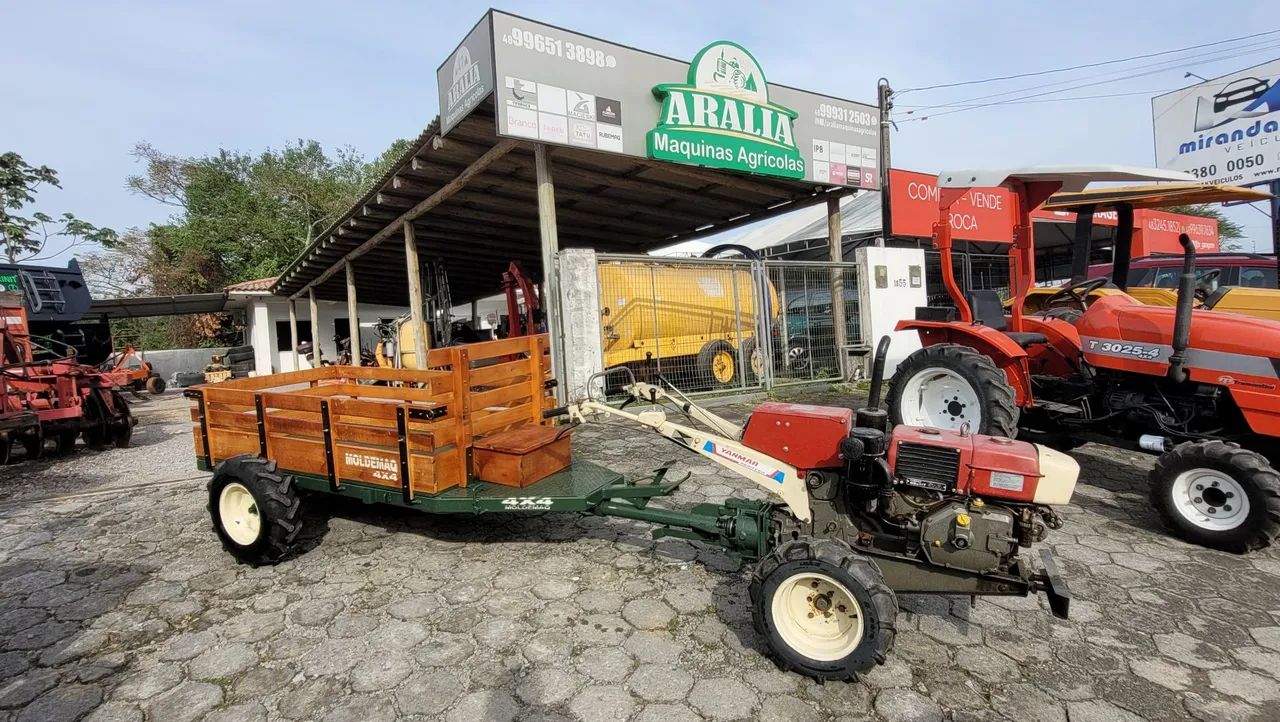 Microtrator Yanmar TC 11 com Carreta Traçada Moldemaq | USADO