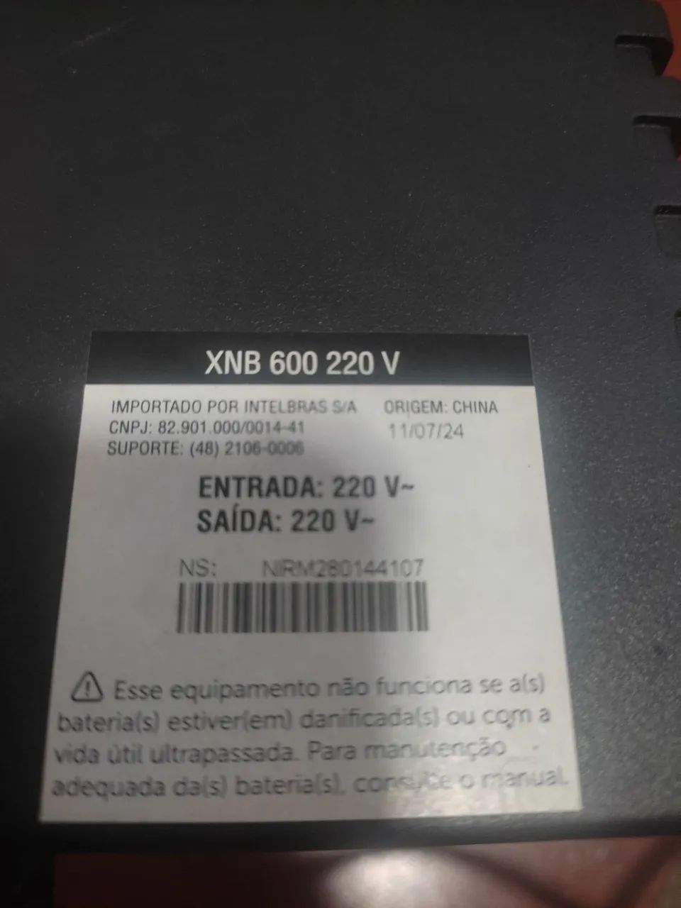 nobreak intelbras xnb 600 VA 220V - Foto 3