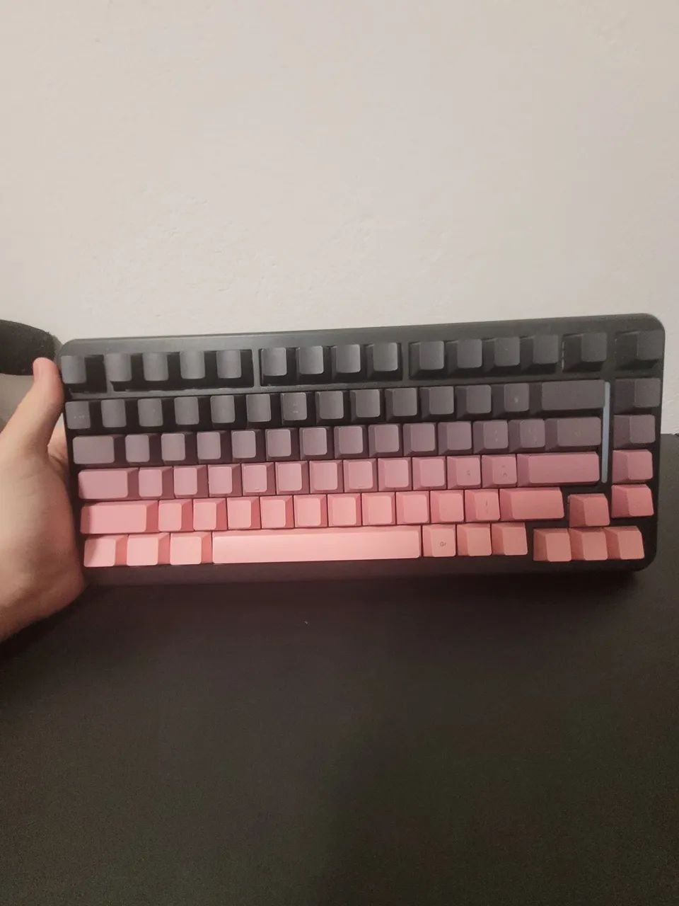 Teclado attack shark m86 rosa degrade 75% - Foto 3