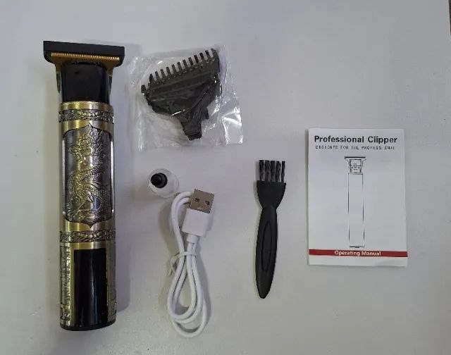 Máquina de Acabamento Cabelo e Barba Sem Fio Digital Recarregável - Foto 4