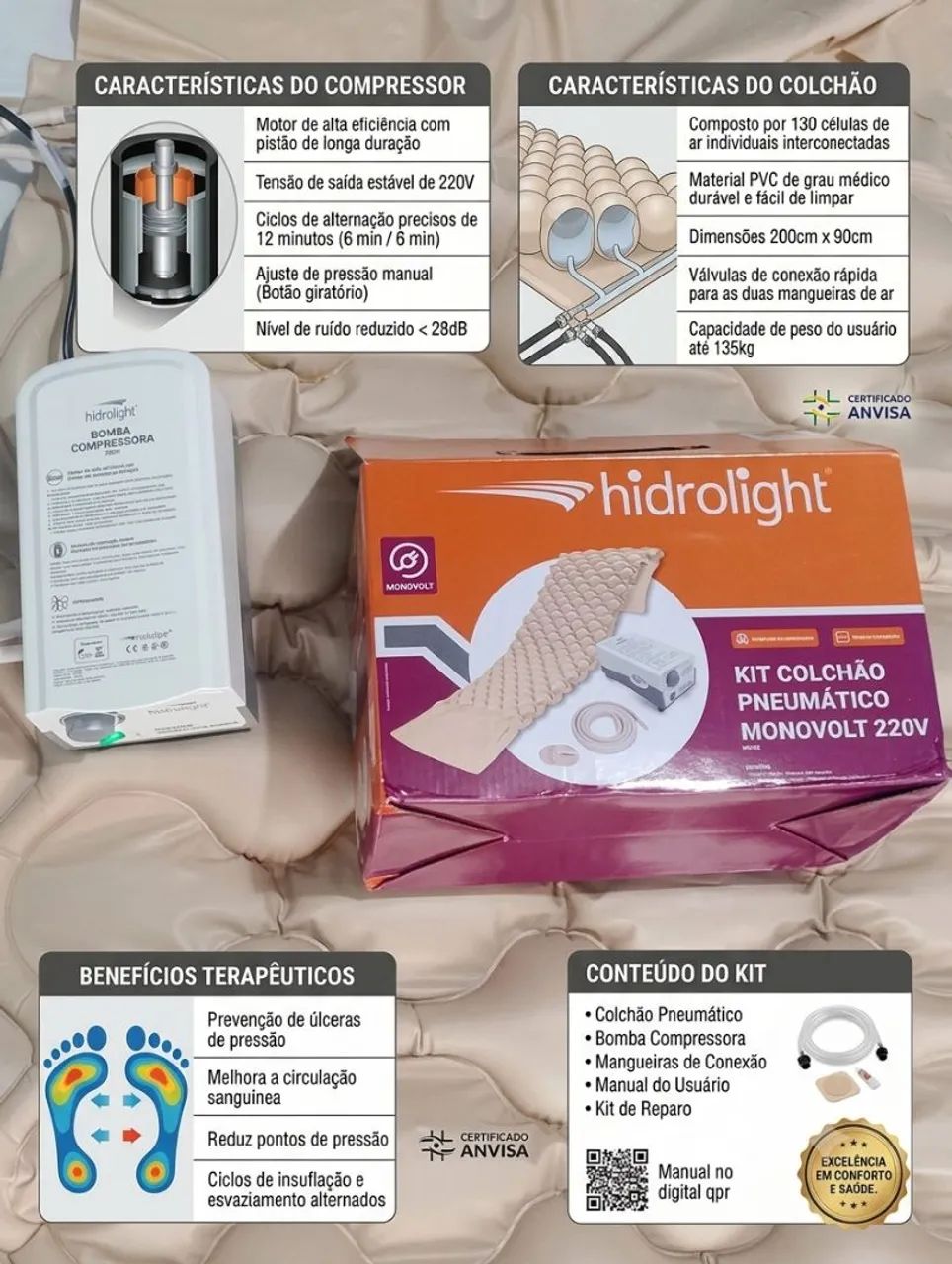 Colchão Pneumático kit sem uso