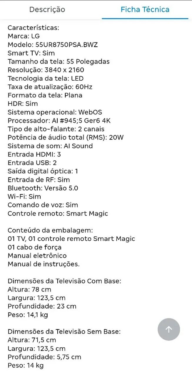 SMART TV 4K UHD LG 55 POLEGADAS - Foto 4