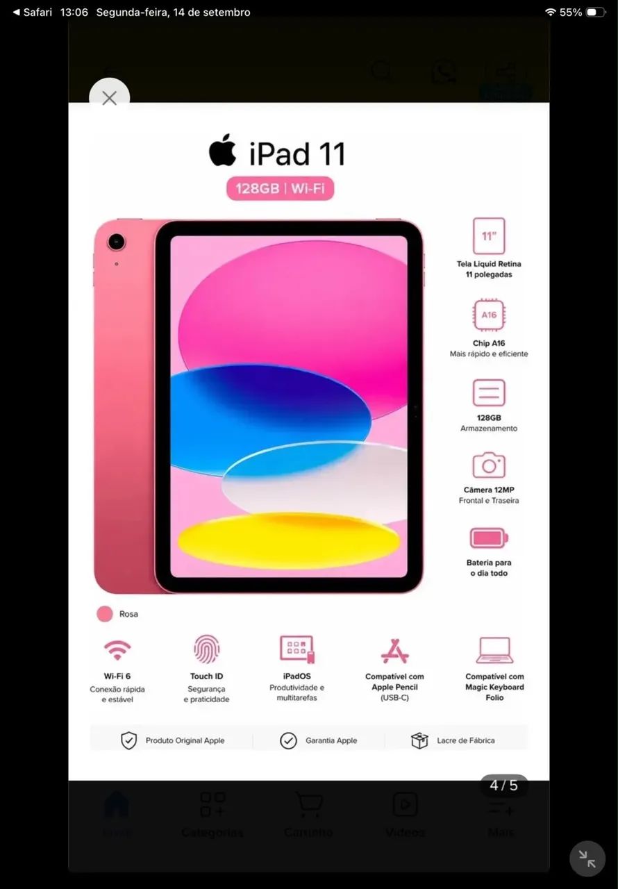 iPad 11 a16 - Foto 3