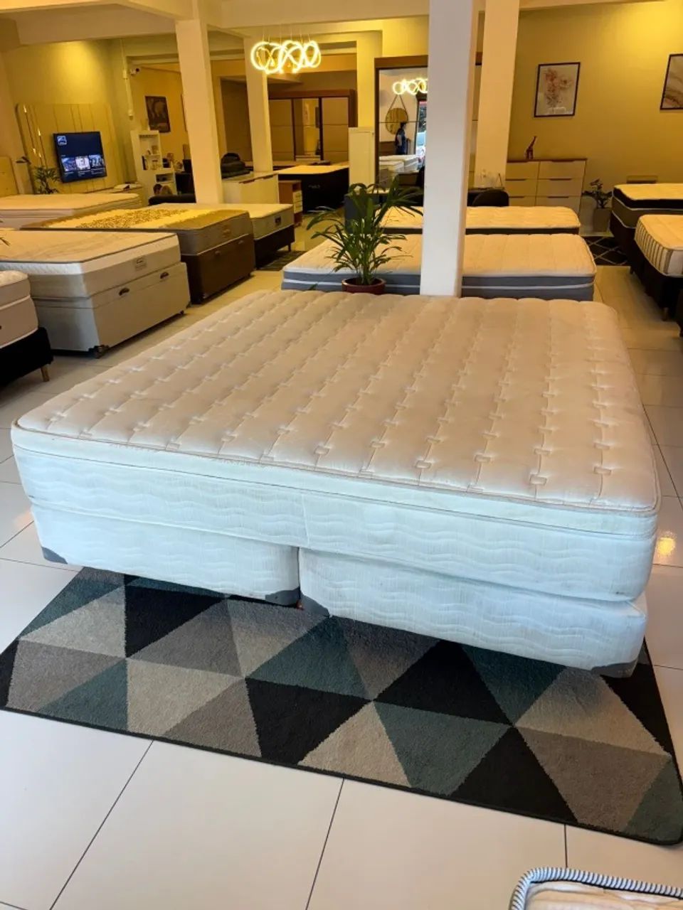 Cama box KING MAXFLEX COM COLCHÃO KING 