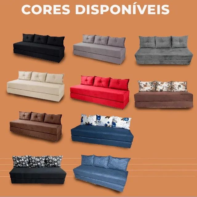 Sofá-cama (sofanete) temos diversas cores, entregamos na sua casa!!