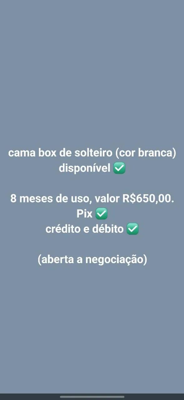 CAMA BOX DE SOLTEIRO 