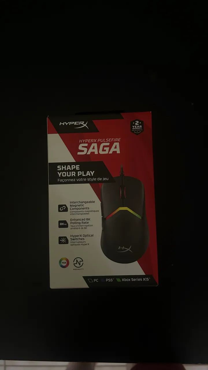 Mouse gamer HYPER X Pulsefire Saga
