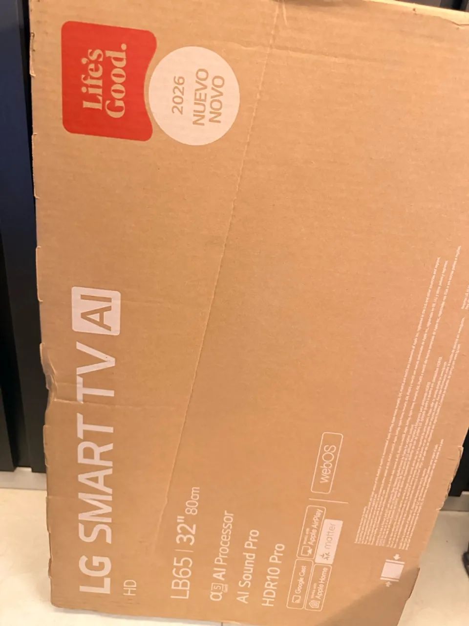 TV LG 32 Polegadas Smart Lacrada 2026
