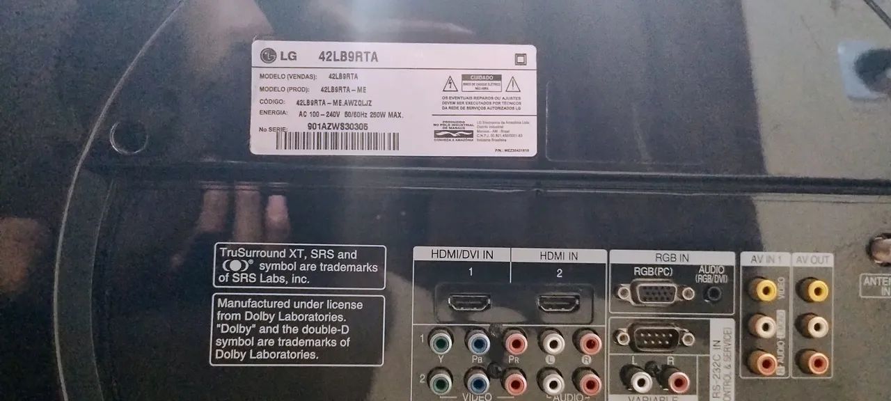 Tv LG 42 polegadas com defeito na tela. E notebook. Pra retiradas de peças. - Foto 3