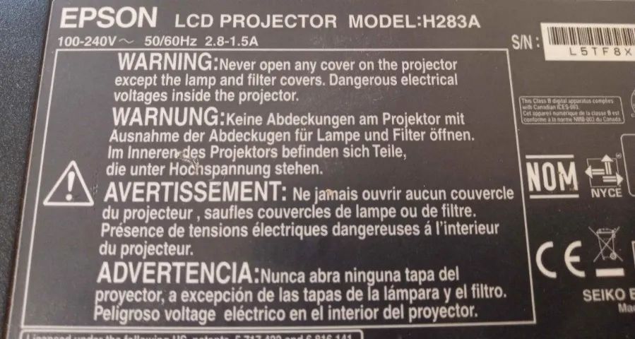 PROJETOR EPSON H283A - LER A DESCRIÇÃO NA ÍNTEGRA - Foto 4