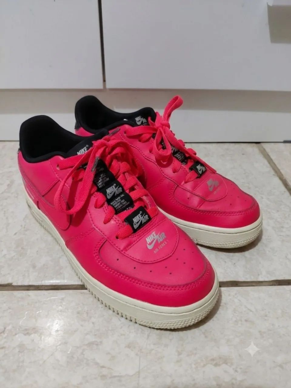 tênis nike air force 1 lv8 3 laser crimson