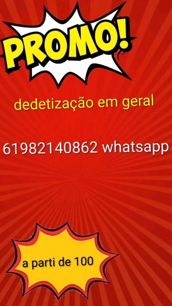 Dedetização atendimento rápido ?