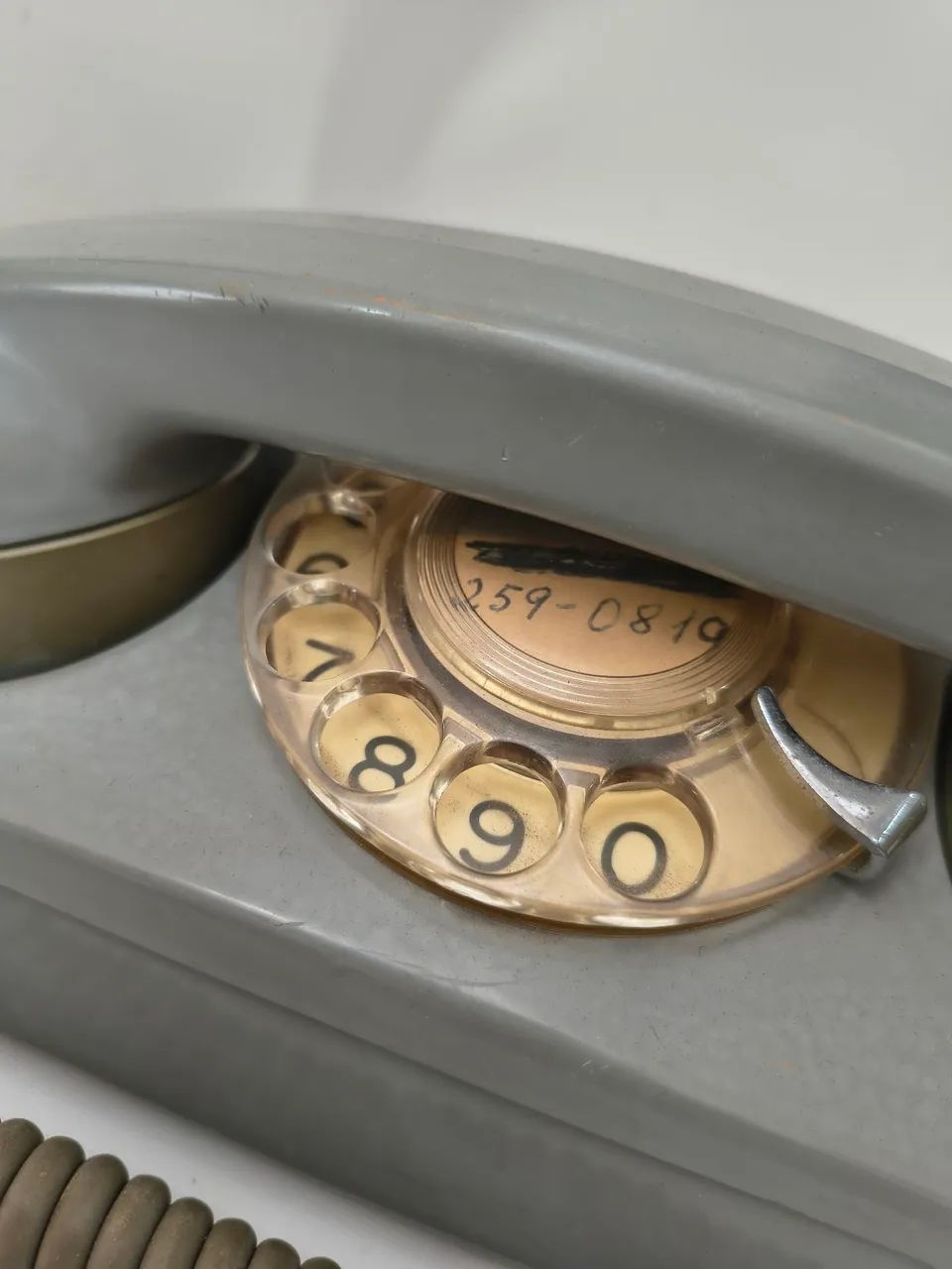 Telefone retrô cinza - Foto 2