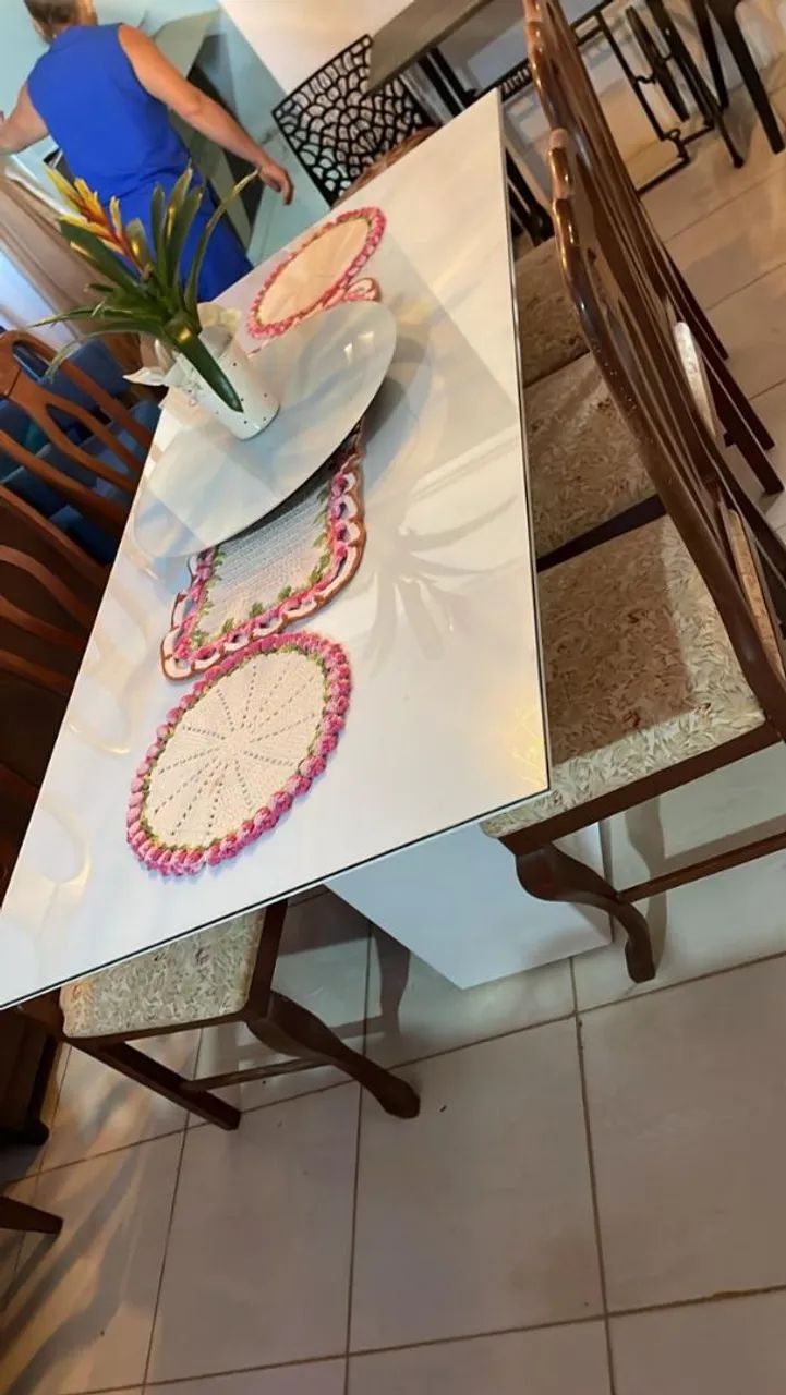 Mesa de jantar com 6 cadeiras 1,90m - Foto 4
