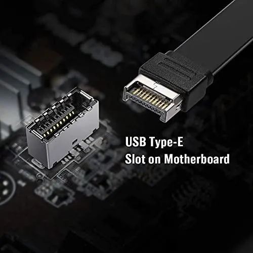Cabo De Extensão Usb 3.1 Do Painel Frontal E Para C - Foto 4