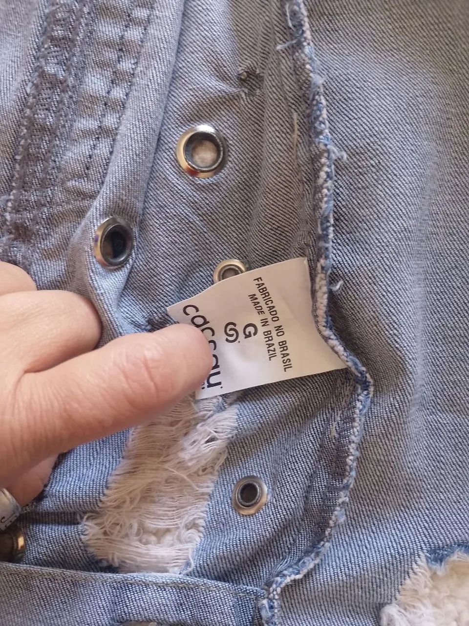 Colete jeans com aplicações G - Foto 5