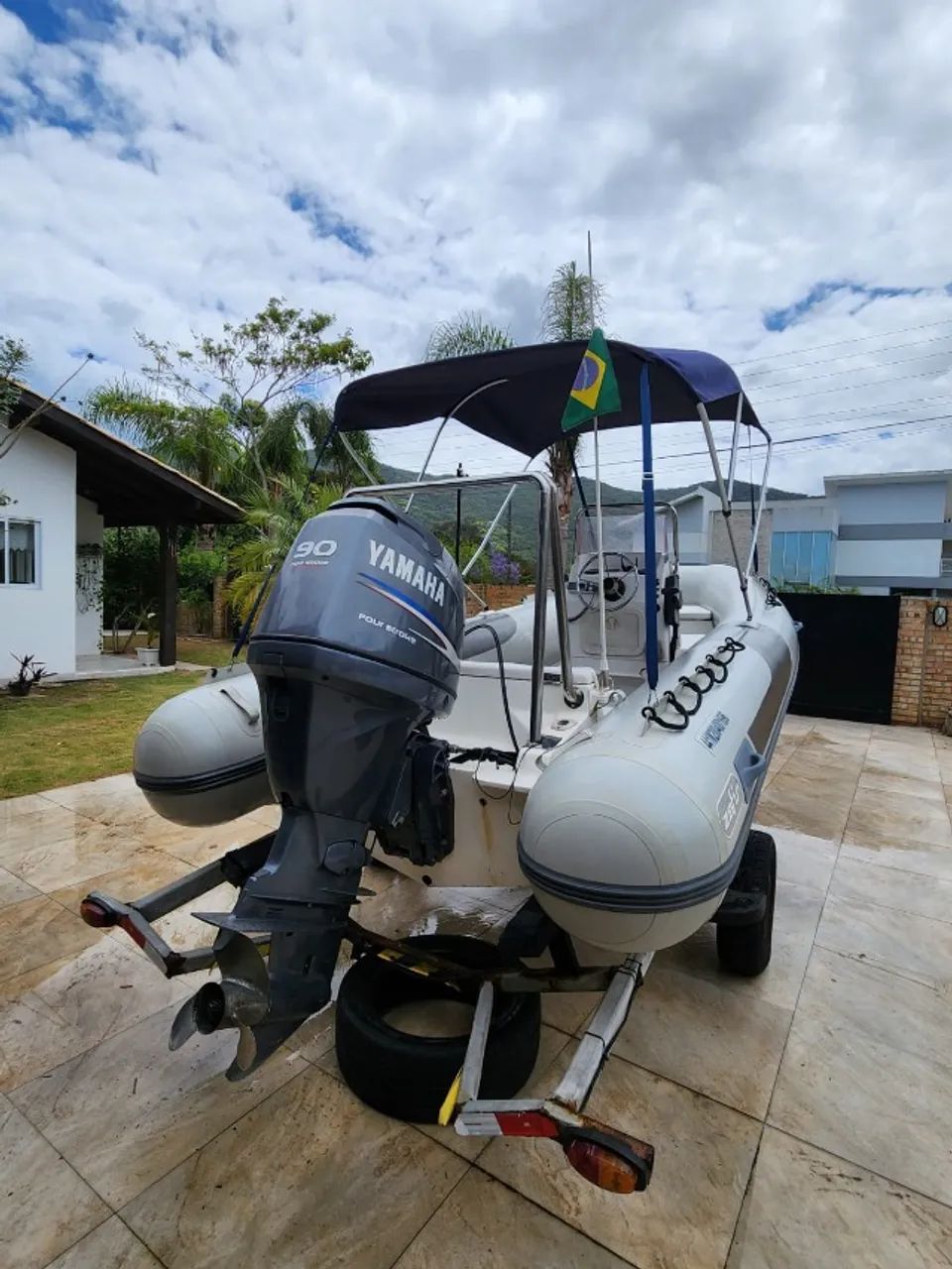 BOTE INFLAVEL ZEFIR 500 MOTOR YAMAHA 90HP  - Foto 3