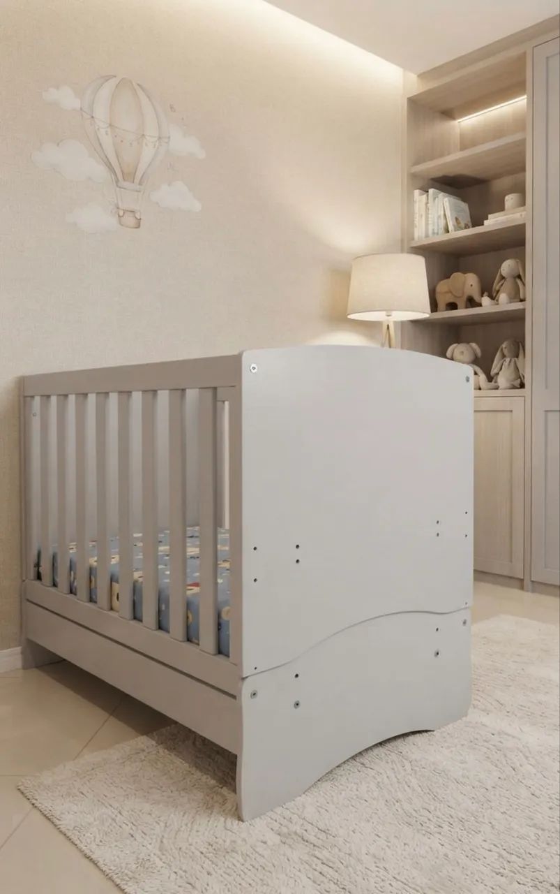 Berço Infantil Branco com Colchão - Foto 3