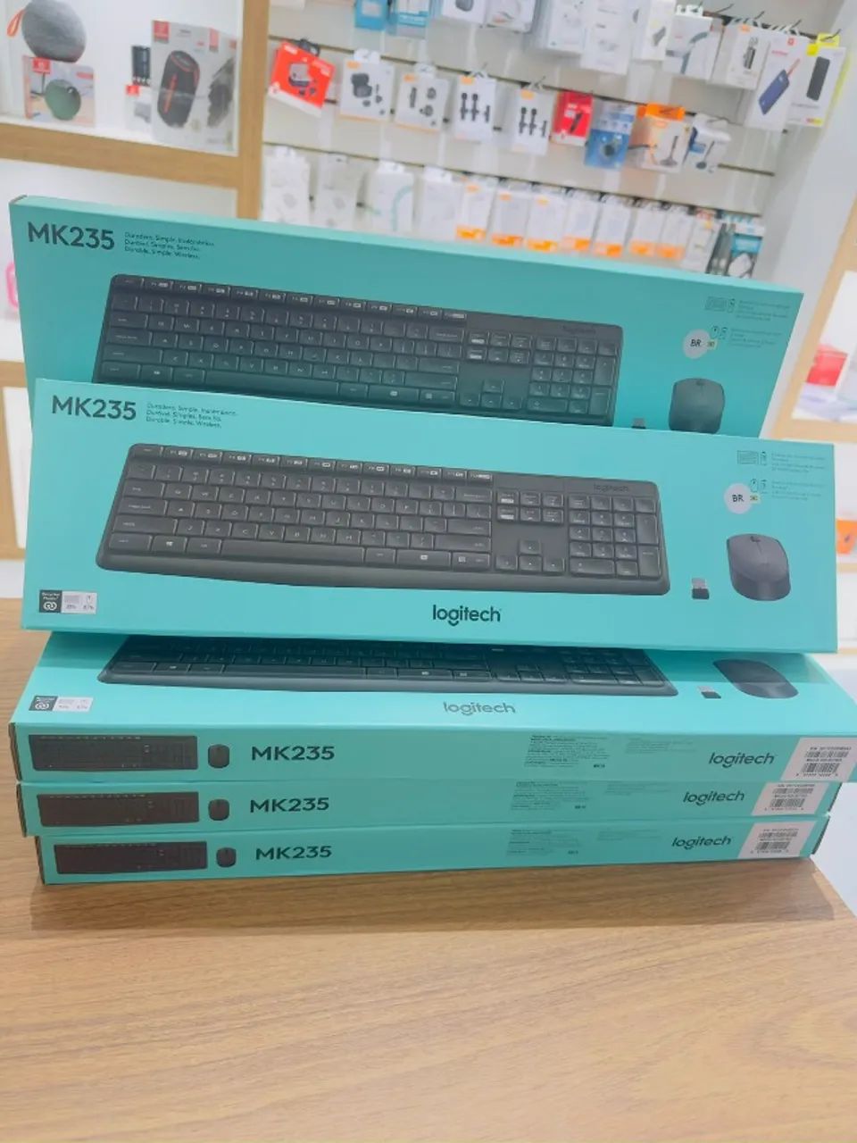  Combo Teclado e Mouse sem Fio Logitech