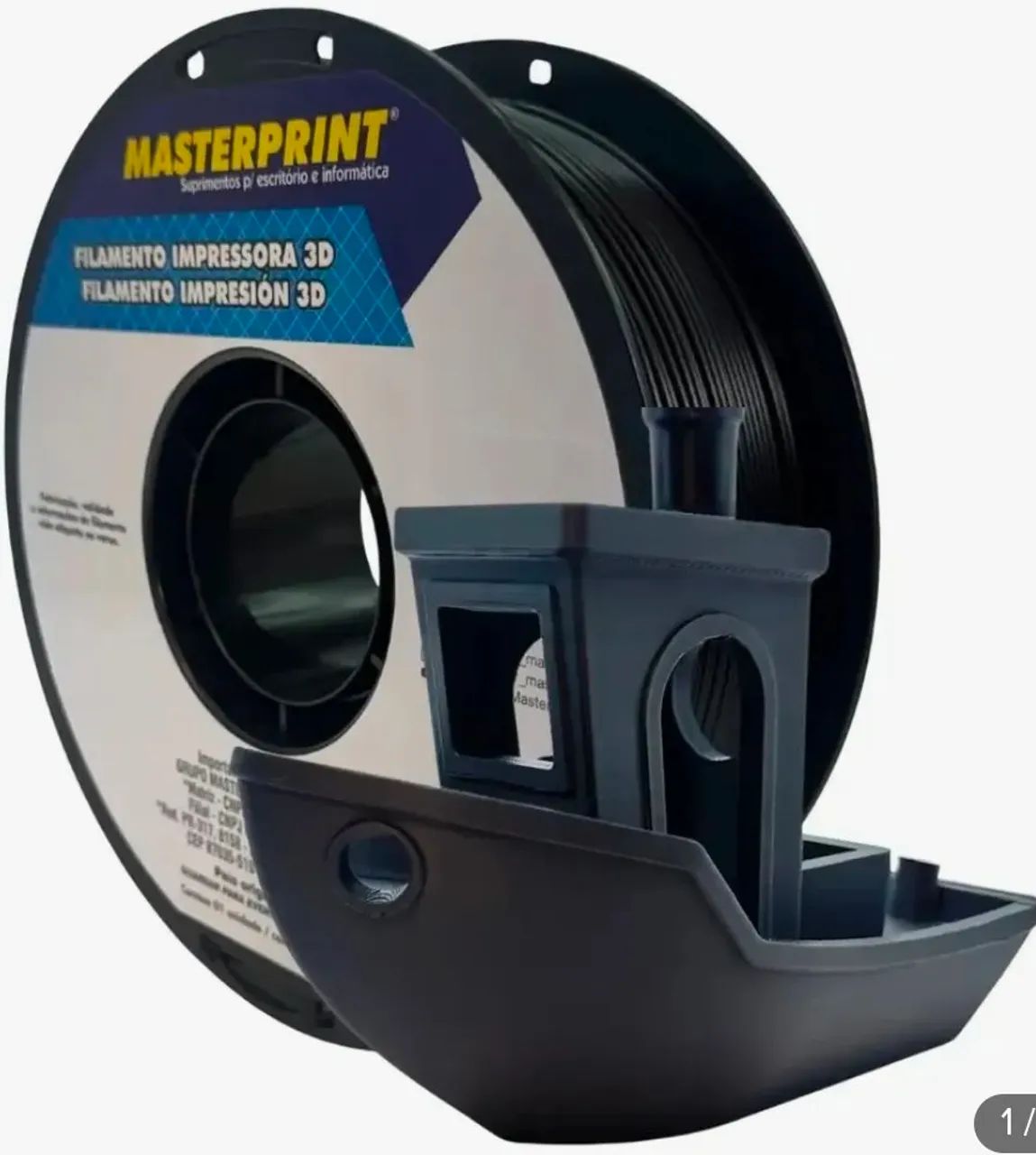 Filamento PLA 1Kg cor: preto