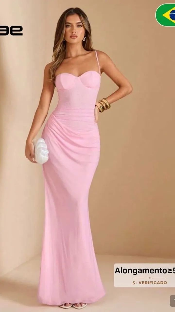 Vestido da Shein rosa lindo 