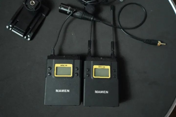 Microfone Lapela Mamen Wmic-01 Sistema Wireless