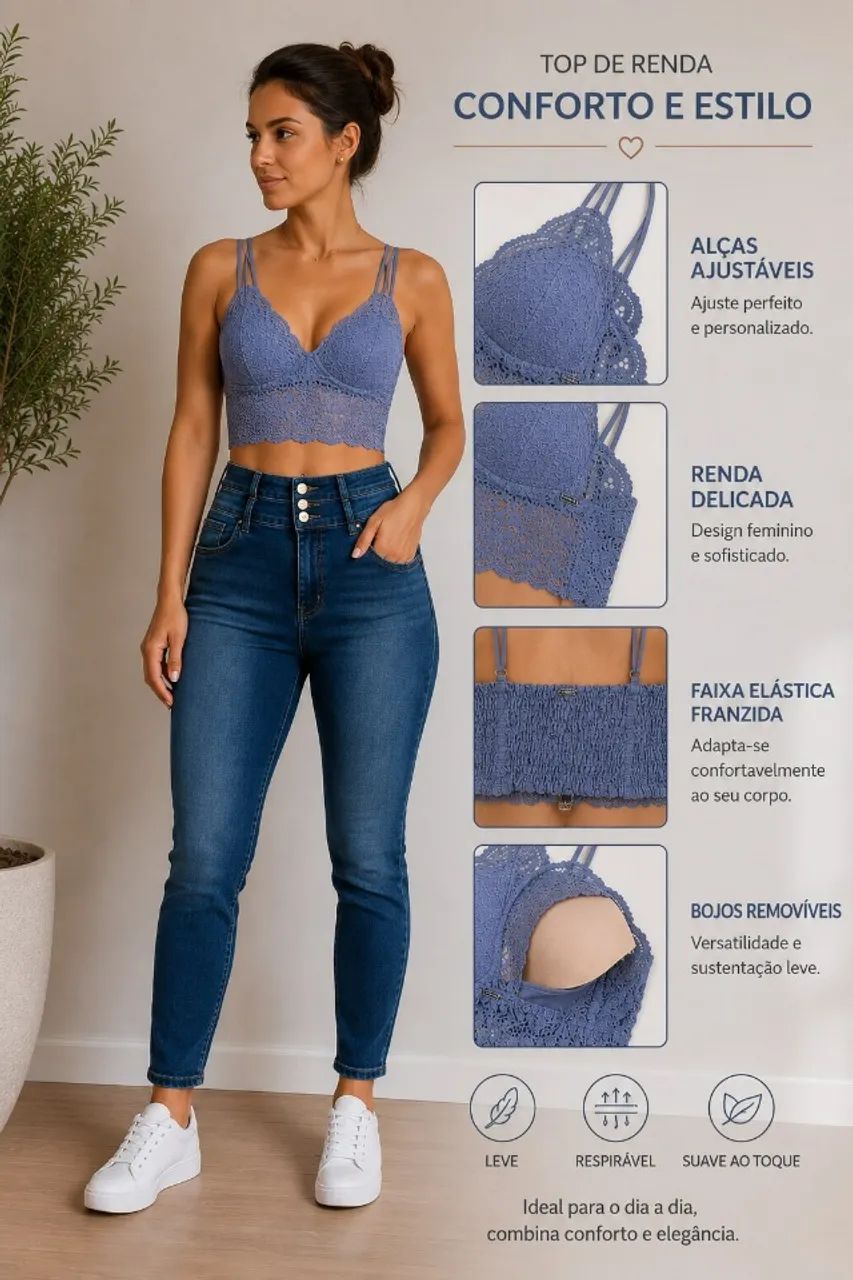 Top de renda Victoria`s Secret