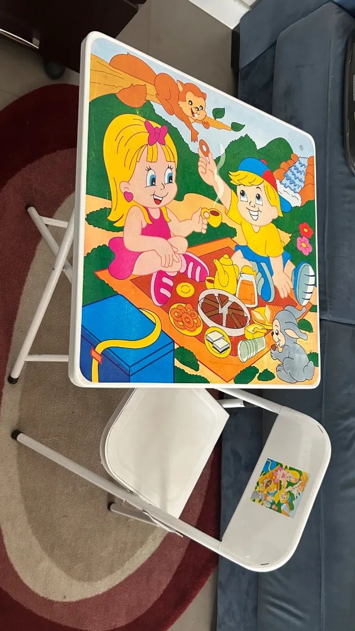 Jogo de mesa com cadeira infantil em Aço - Foto 5