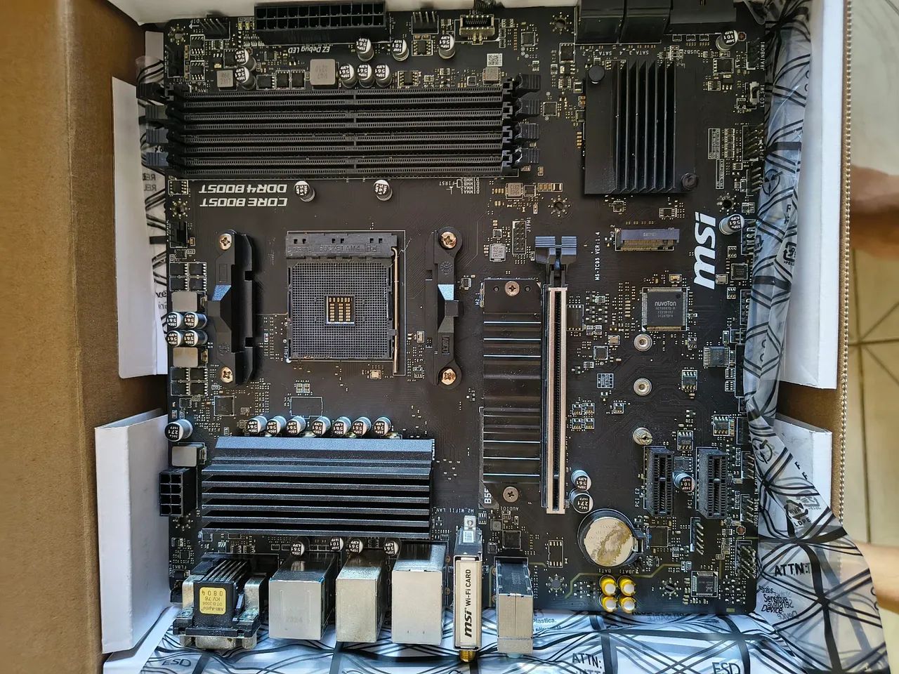 Placa mãe MSI b550m wifi - Foto 3