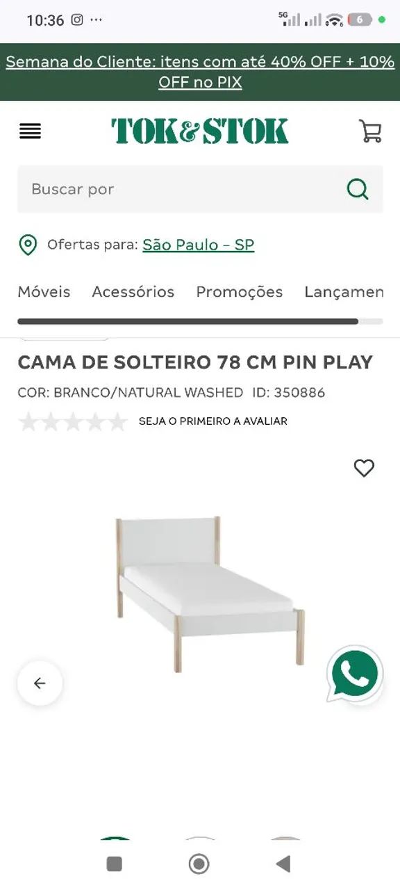 Móveis quarto infantil Tok stok - Foto 4