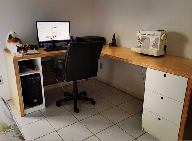 Mesa em L com 2 bases