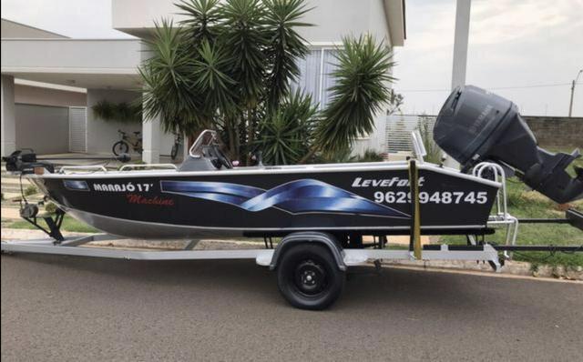 Lancha marajo 17 machine 2012 motor yamaha 90hp 4 tempo