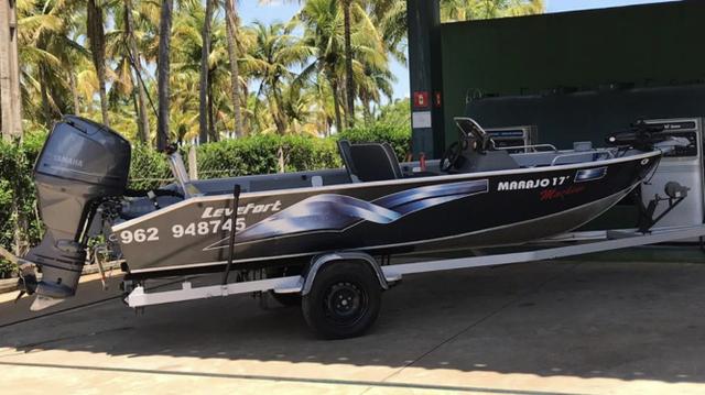 Lancha marajo 17 machine 2012 motor yamaha 90hp 4 tempo - Foto 5