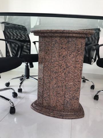 Mesa de reunião de vidro - Foto 2