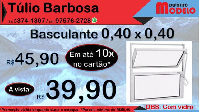 Basculante 0,40x0,40 NOVO #MaisBarato