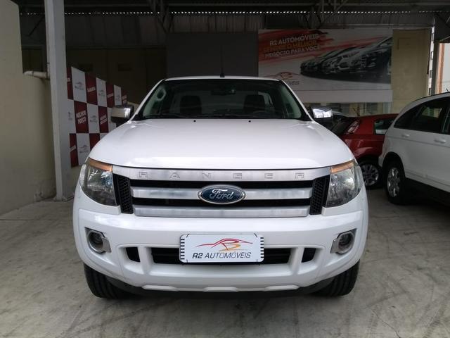 Ford 2014 ranger xls 2.5 Flex cabine simples branca completa impecável confira - Foto 6