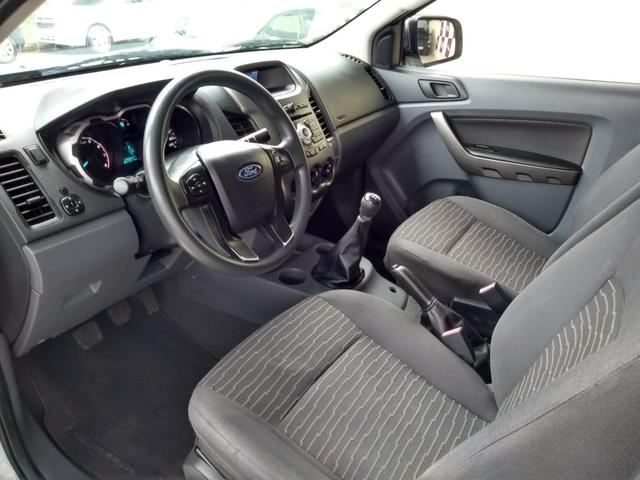 Ford 2014 ranger xls 2.5 Flex cabine simples branca completa impecável confira - Foto 13