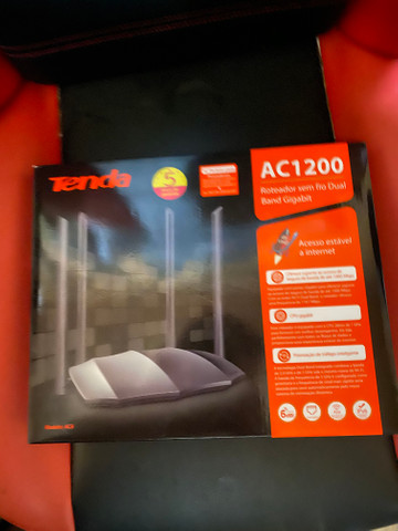 Roteador tenda gigabyte ac8 ac1200 mbps 1ghz 4 antenas 6dbi - Foto 3