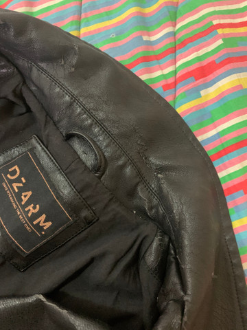 jaqueta de couro dzarm