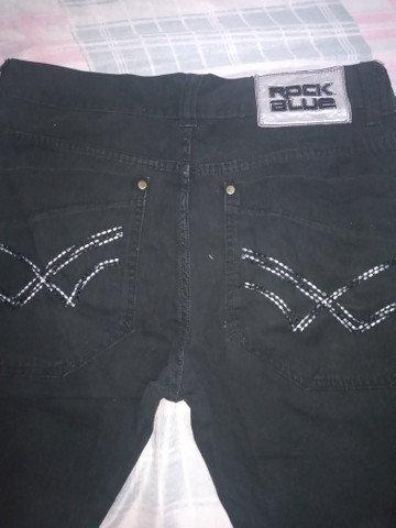 Calça jeans preta Rock Blue 44